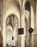 SAENREDAM, Pieter Jansz Interior of the St Jacob Church in Utrecht oil